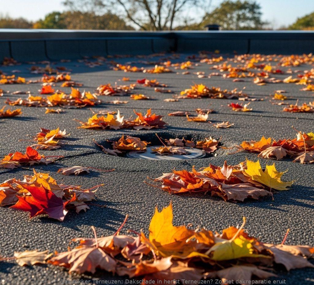 Dakschade In Herfst Terneuzen